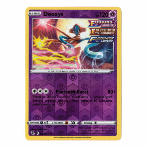 Fusionsangriff 120 - Deoxys (reverse-holografisch)
