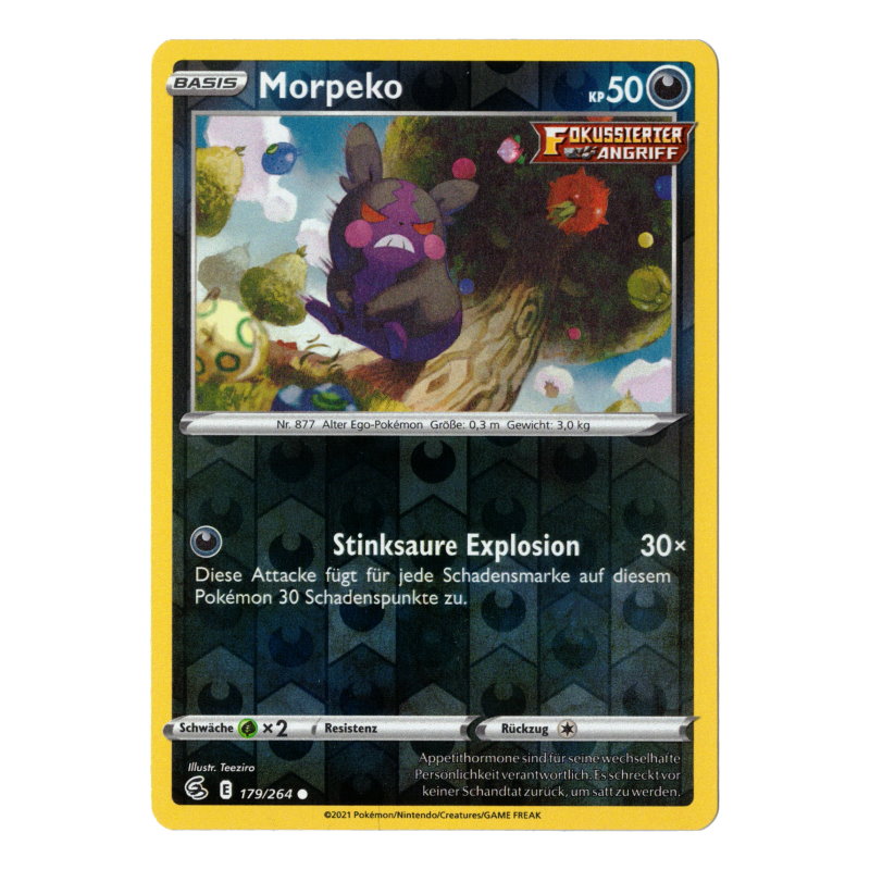 Fusionsangriff 179 - Morpeko (reverse-holografisch)