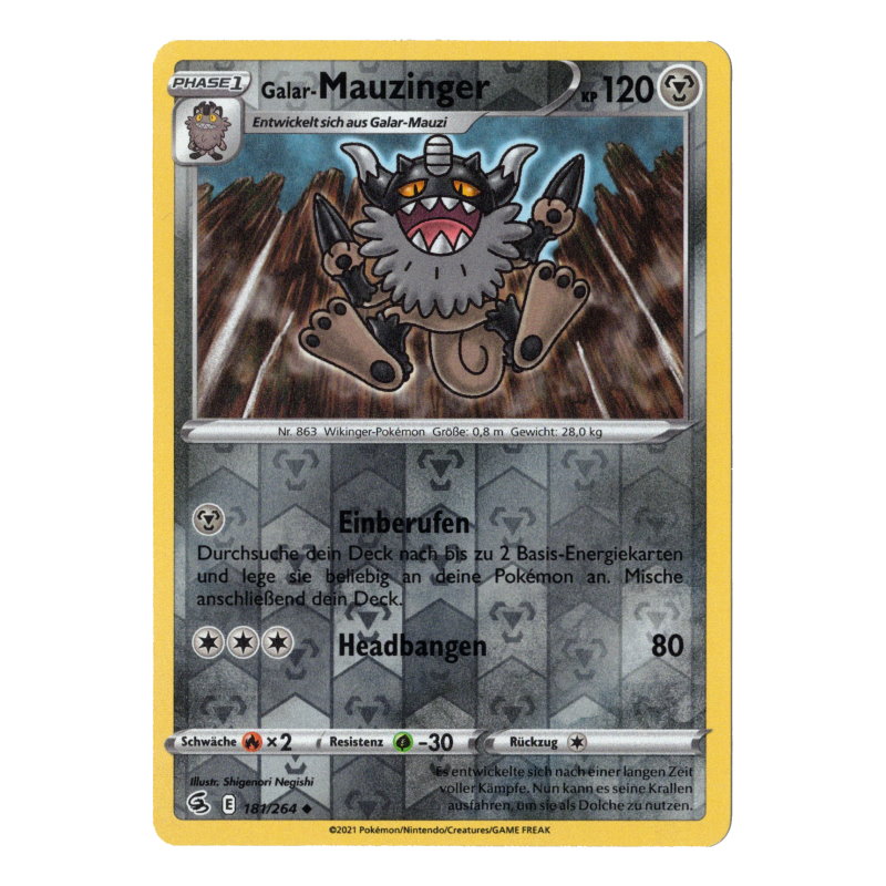 Fusionsangriff 181 - Galar-Mauzinger (reverse-holografisch)