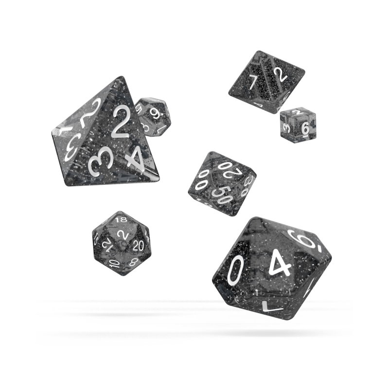 RPG Würfelset Speckled, schwarz (7 Stück)