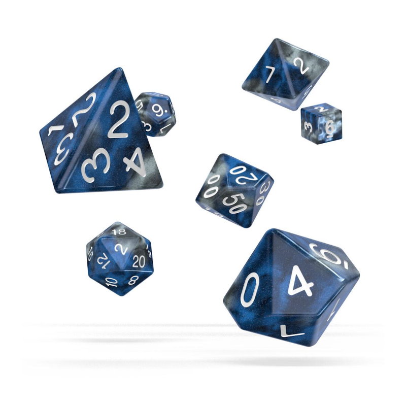 RPG Würfelset Gemidice, blau-grau (7 Stück)