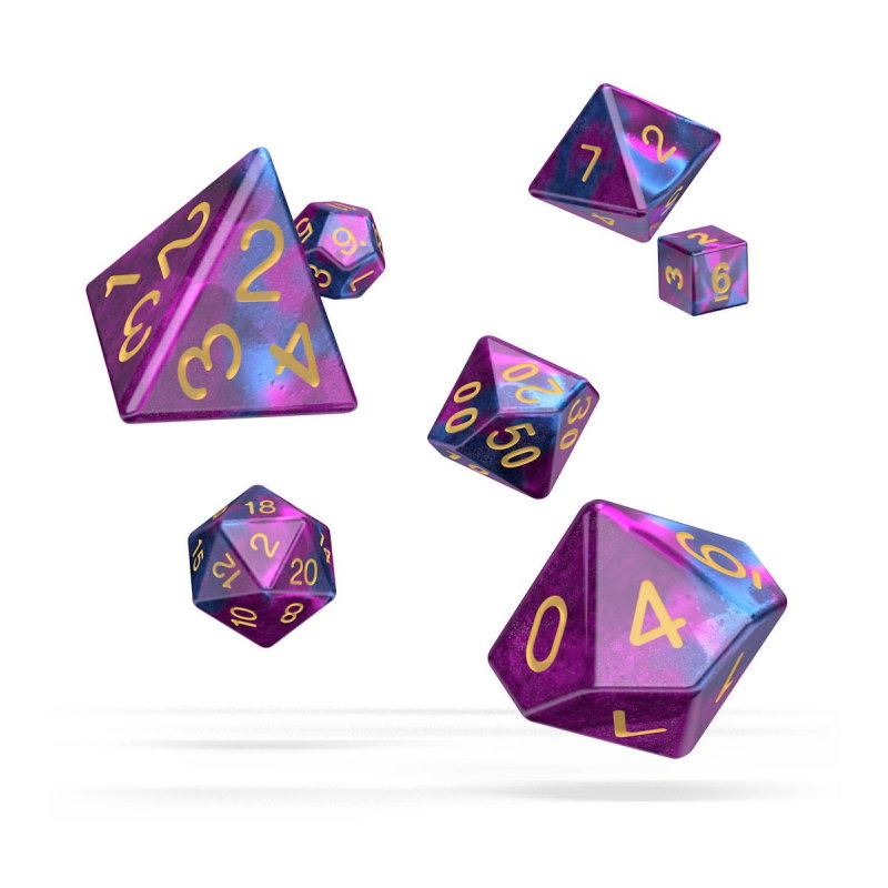 RPG Würfelset Gemidice, blau-lila (7 Stück)