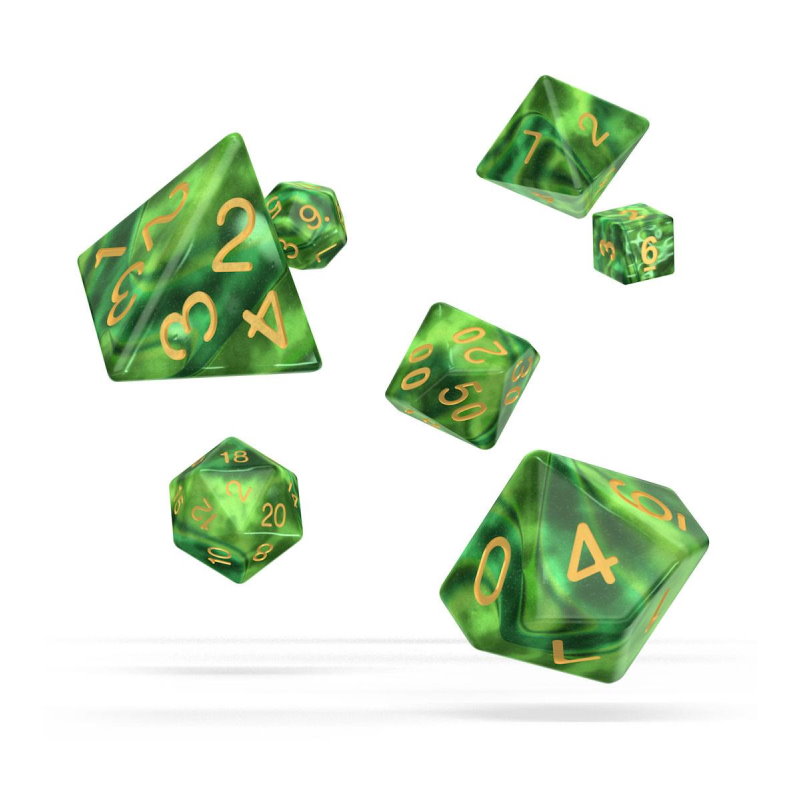 RPG Würfelset Gemidice, grün (7 Stück)